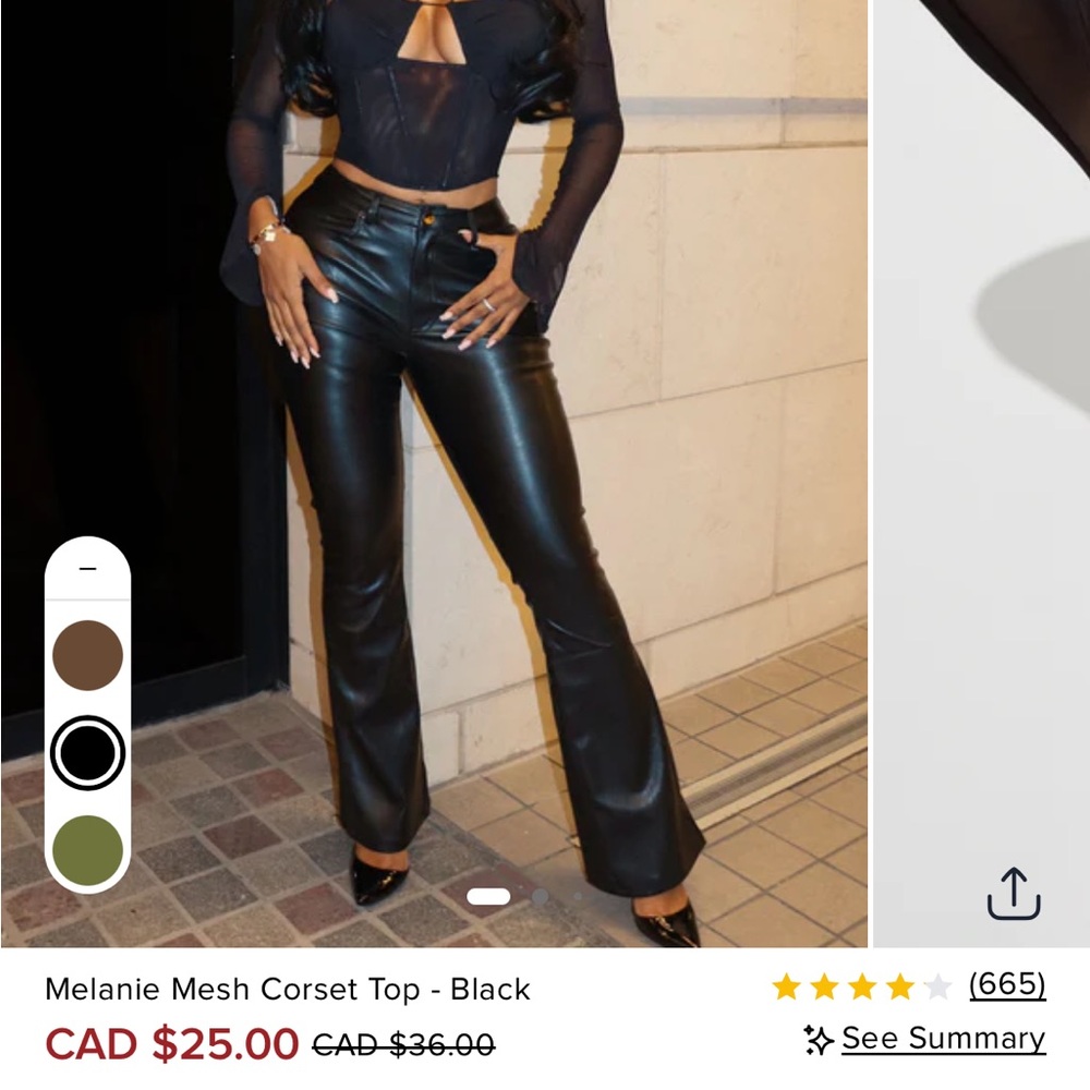 Long sleeve mesh corset top